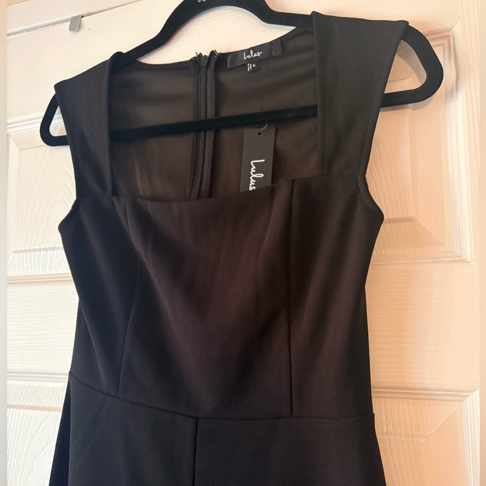 Kacey Montoya’s Closet | Lulu’s Enticing Endeavors Black Jumpsuit NWT - Picture 2 of 4